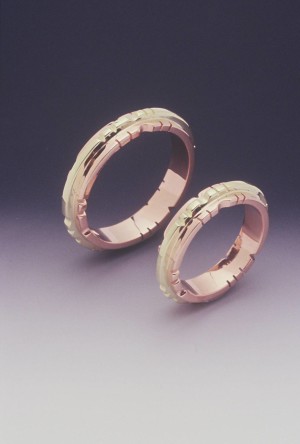 14K Rose & Green Gold Rings