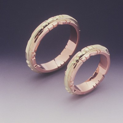 14K Rose & Green Gold Rings