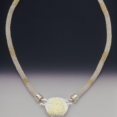 Sterling, 18K, 24K & Tourmaline Necklace