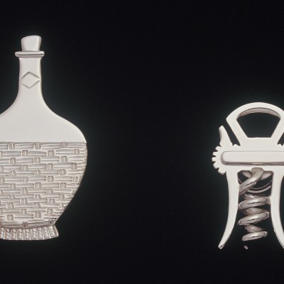 Cabinet Knobs, Chianti & Corkscrew: Sterling