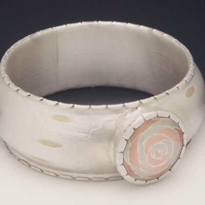 Pillbox Bangle: Sterling, Bronze, Copper & Nickel