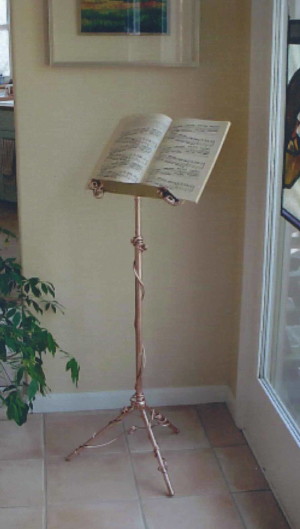 Music Stand: Copper & Bronze